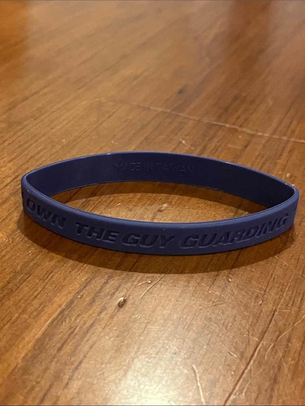 Nike Air Jordan Baller ID Band wristband I Own The Guy Guarding Me Navy Blue